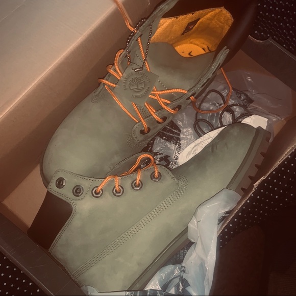 Brand new green timberland